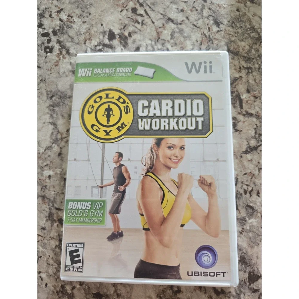 Gold's Gym Cardio Workout (Nintendo Wii, 2009) Complete w/Manual CIB
